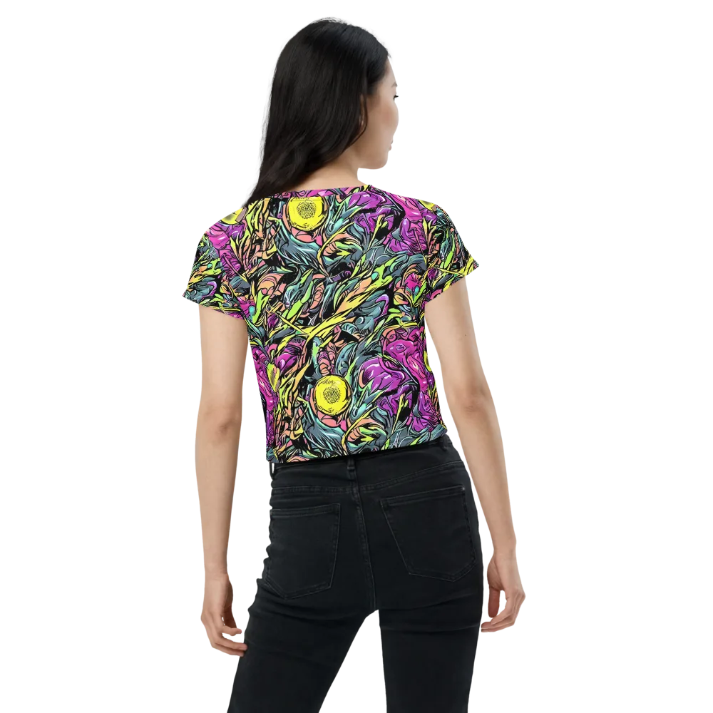 Prism Garden on Crop Tee — Back