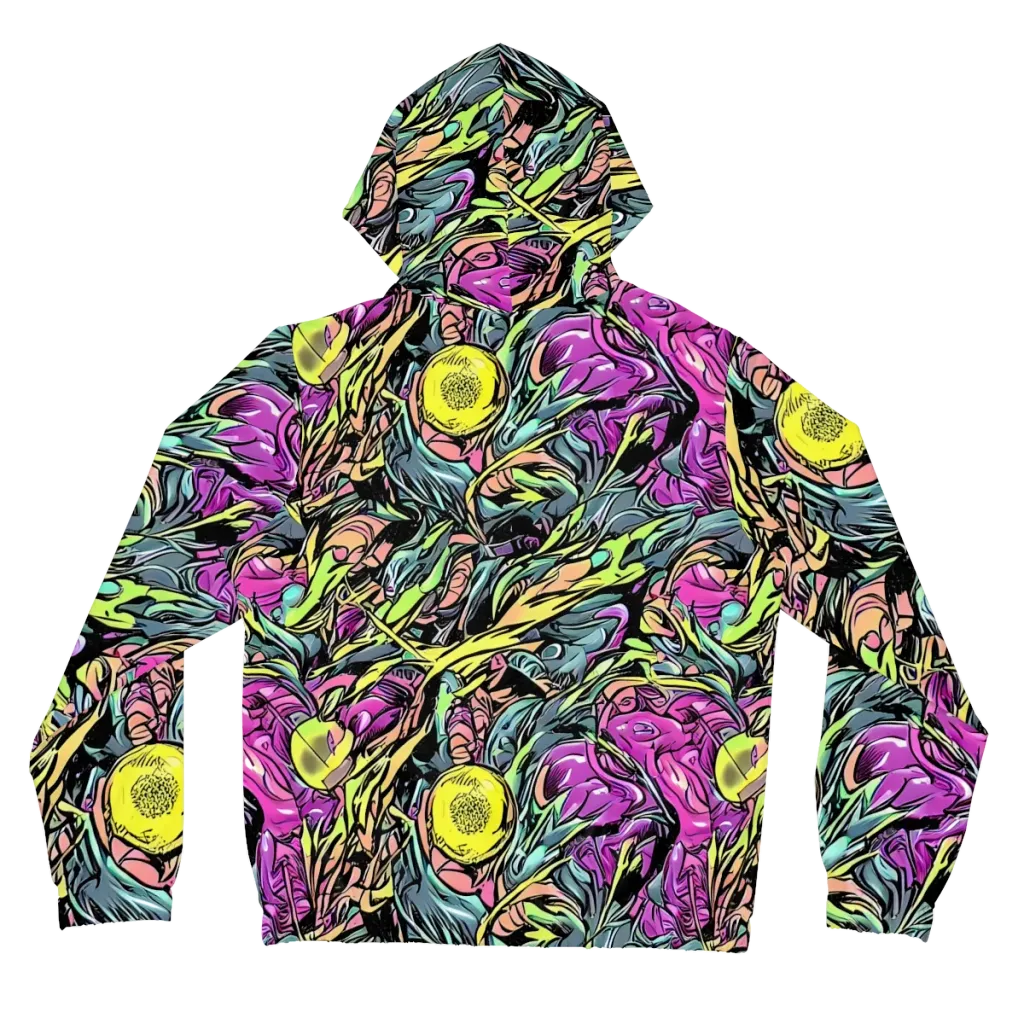 Prism Garden on Women's Full-Zip Hoodie — Back