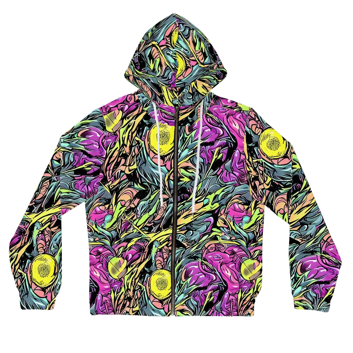 Prism Garden on Women's Full-Zip Hoodie — Front