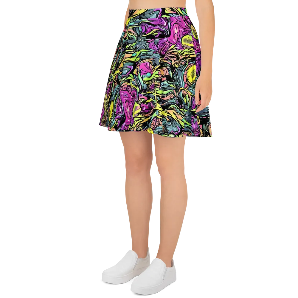 Prism Garden on Skater Skirt — Left