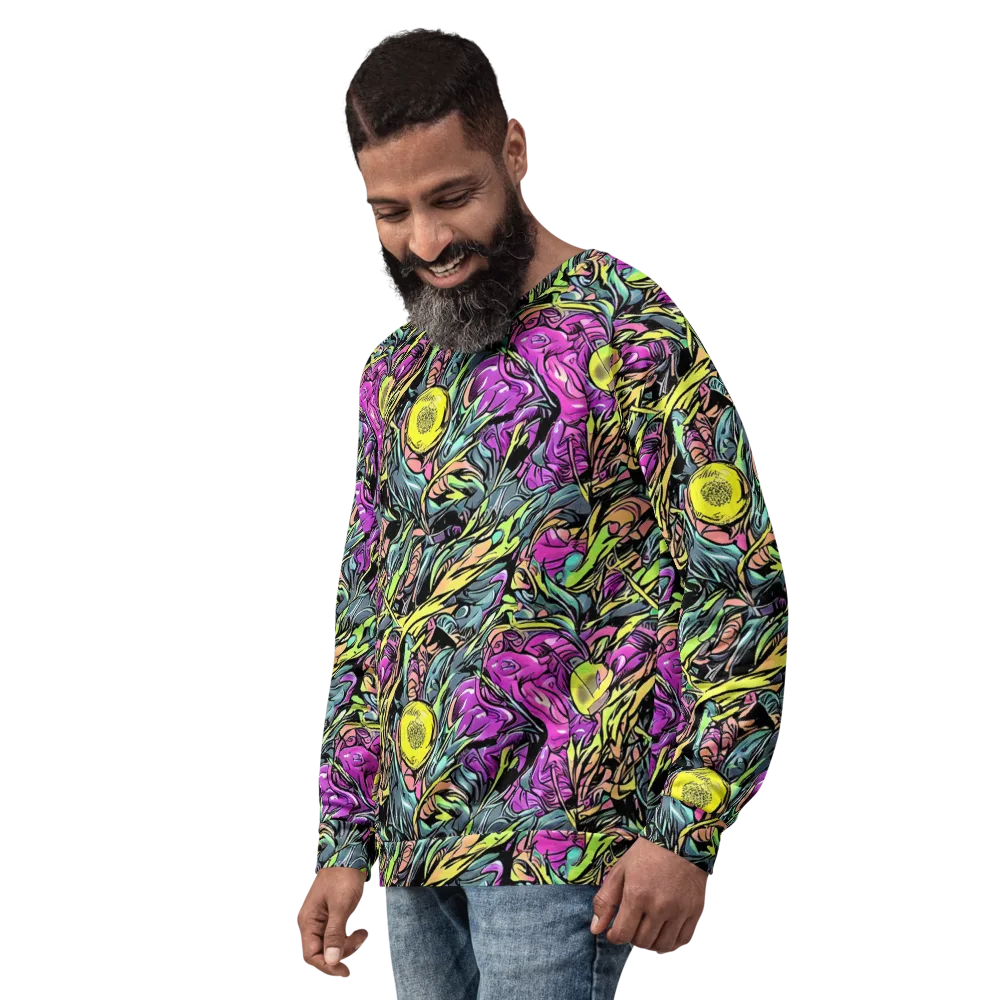 Prism Garden on Sweatshirt — Left Front