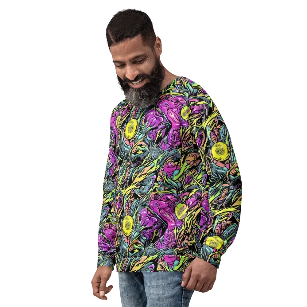Prism Garden on Sweatshirt — Left Front