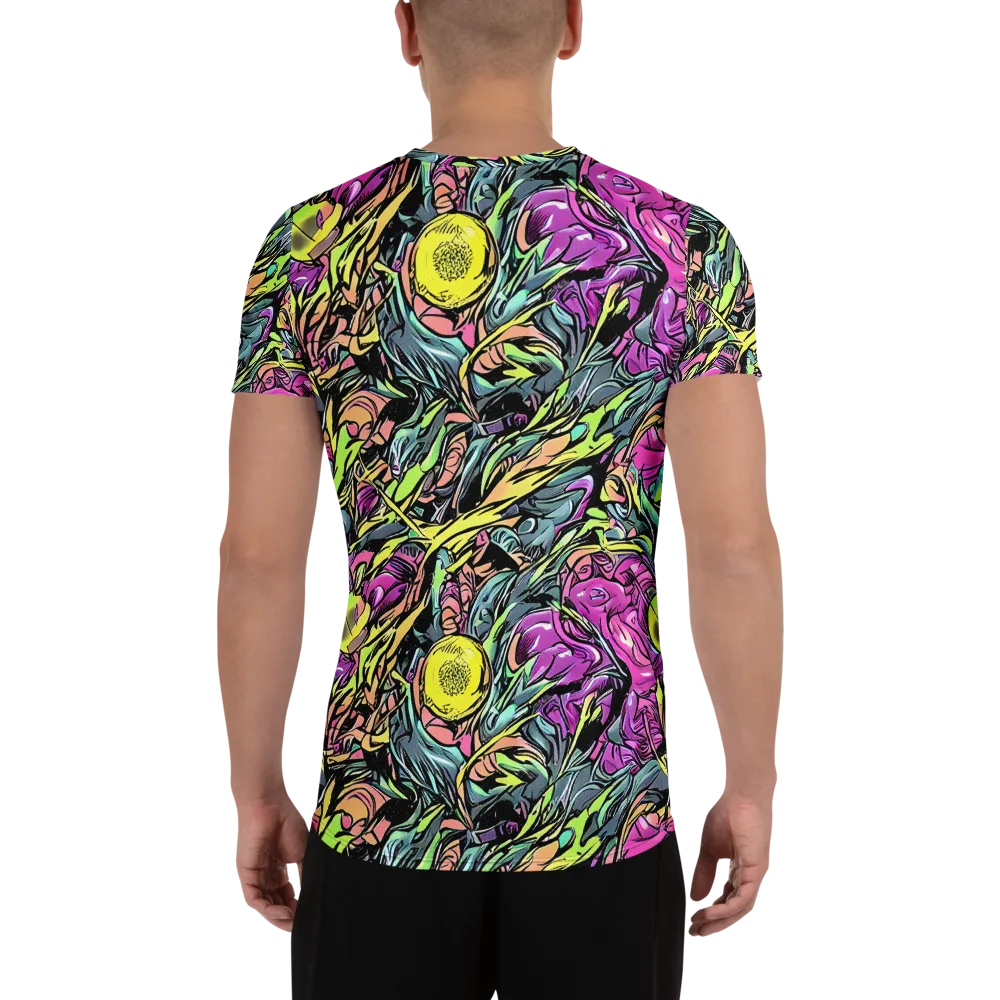 Prism Garden on Men's Athletic T-Shirt — Back