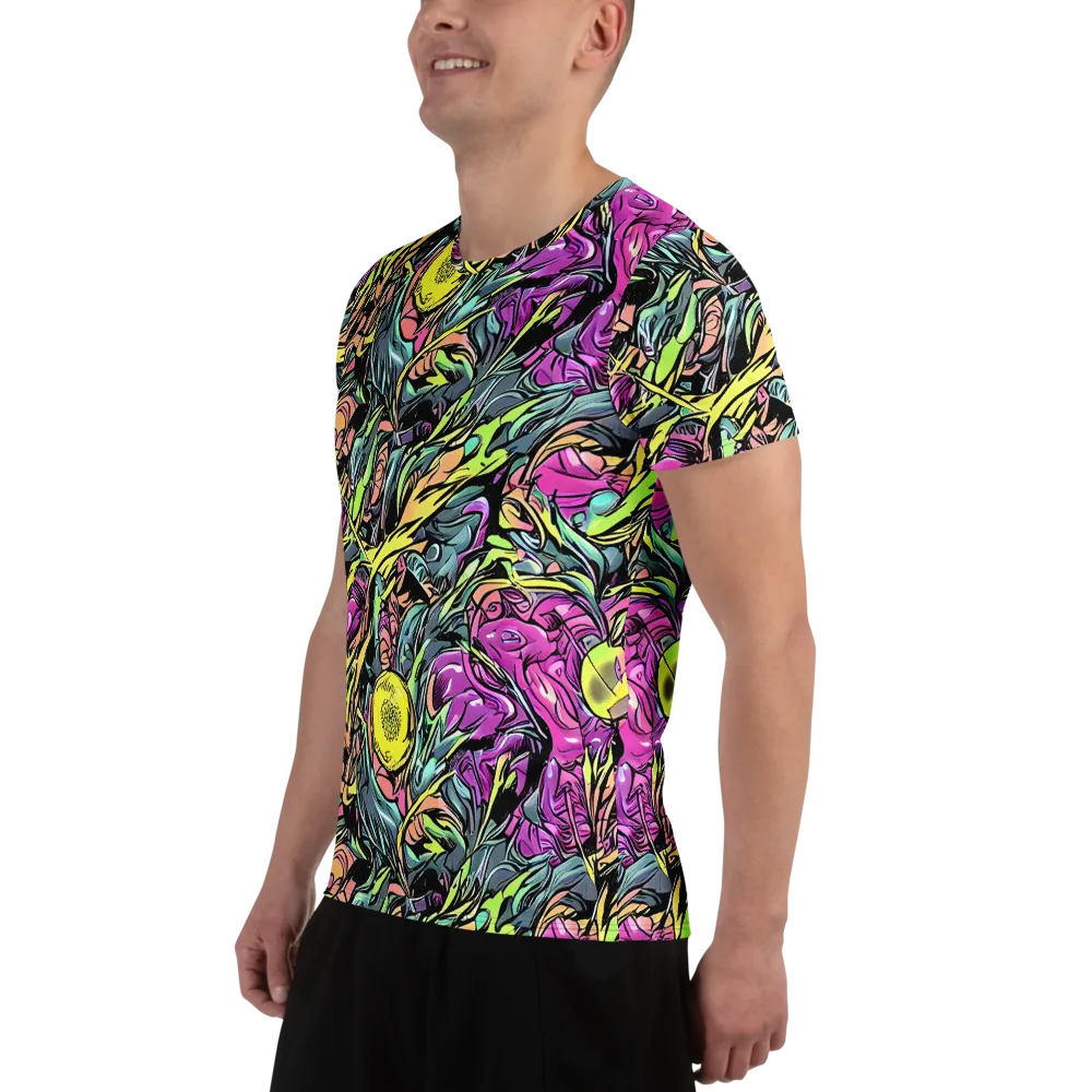 Prism Garden on Men's Athletic T-Shirt — Left