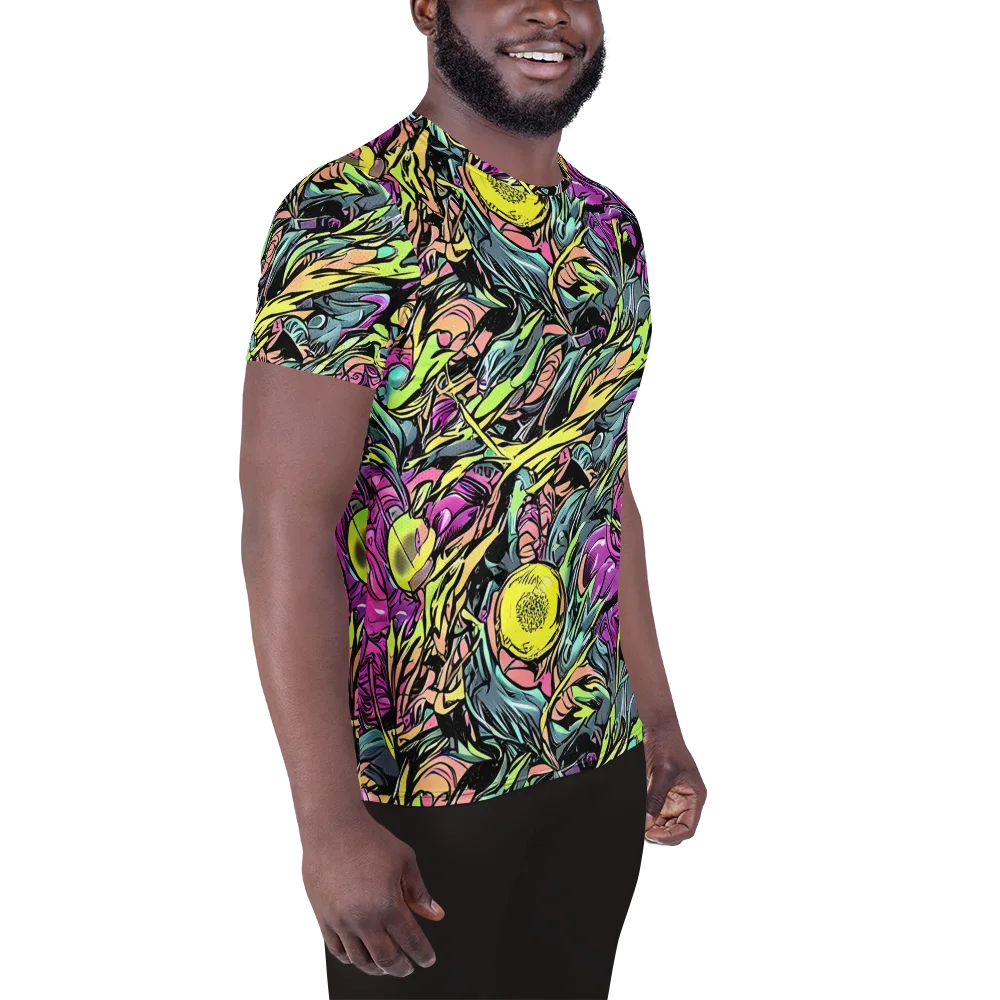 Prism Garden on Men's Athletic T-Shirt — Right
