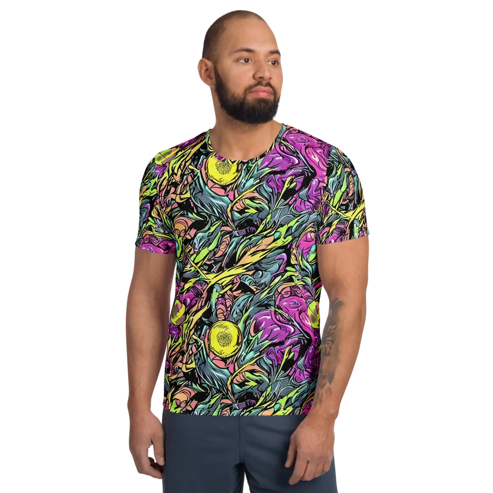 Prism Garden on Men's Athletic T-Shirt — Front