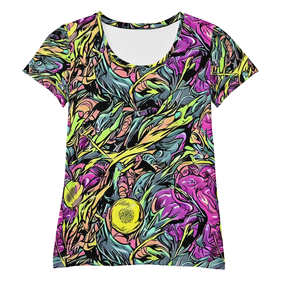 Prism Garden on Women's Athletic T-Shirt — Front