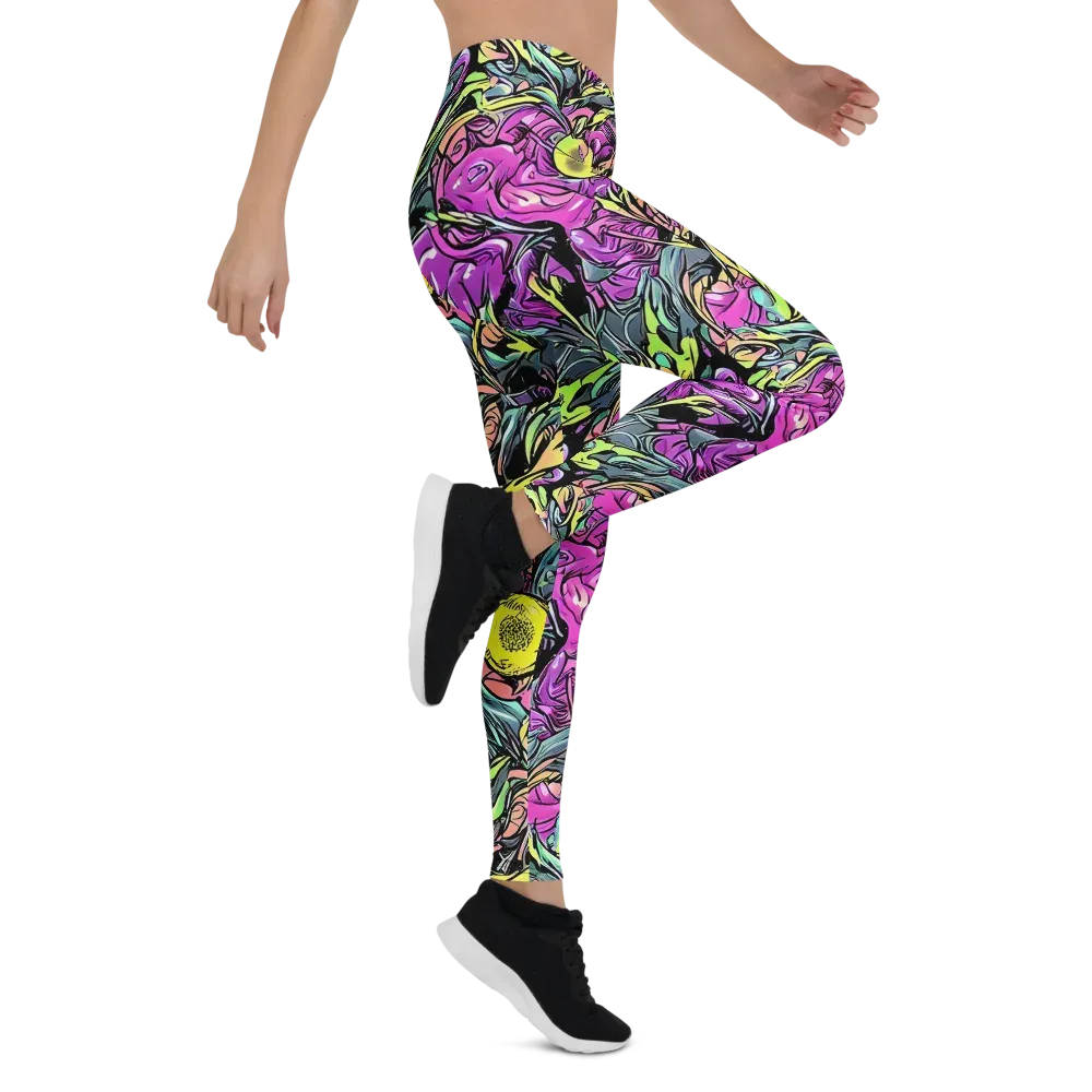 Prism Garden on Leggings — Right
