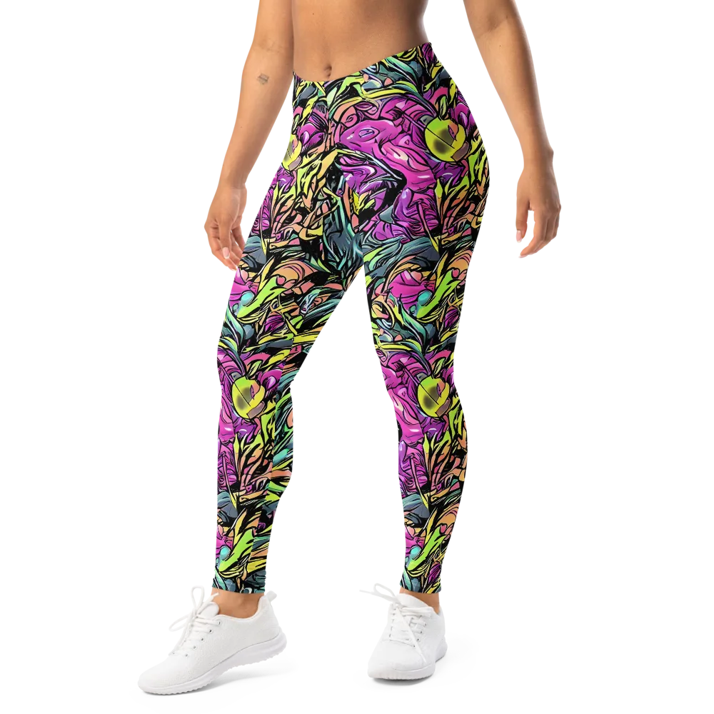 Prism Garden on Leggings — Left Front