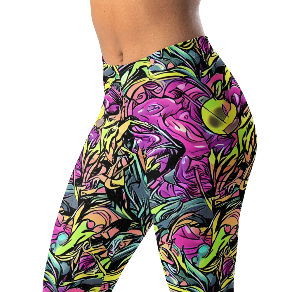 Prism Garden on Leggings — Left Front