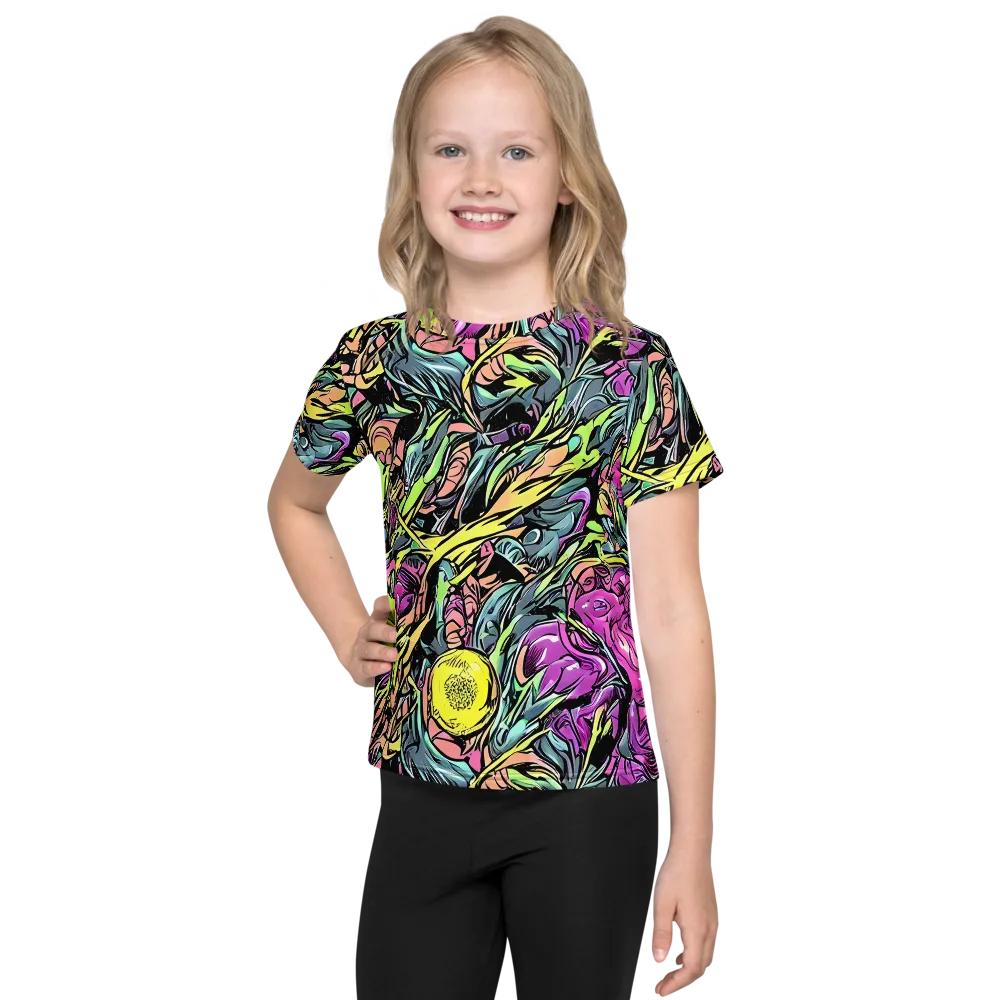 Prism Garden on Kids Crew Neck T-Shirt — Front
