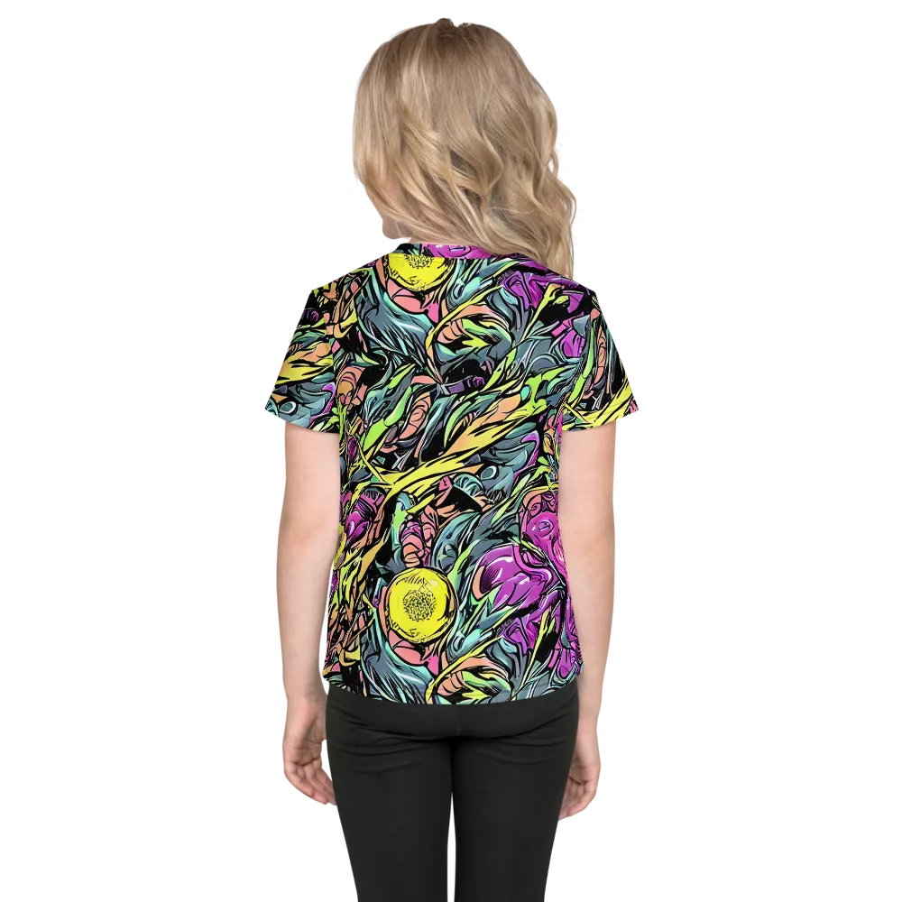 Prism Garden on Kids Crew Neck T-Shirt — Back