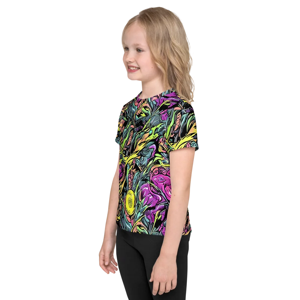 Prism Garden on Kids Crew Neck T-Shirt — Left