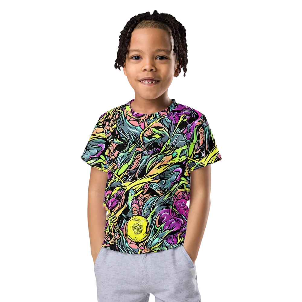 Prism Garden on Kids Crew Neck T-Shirt — Front