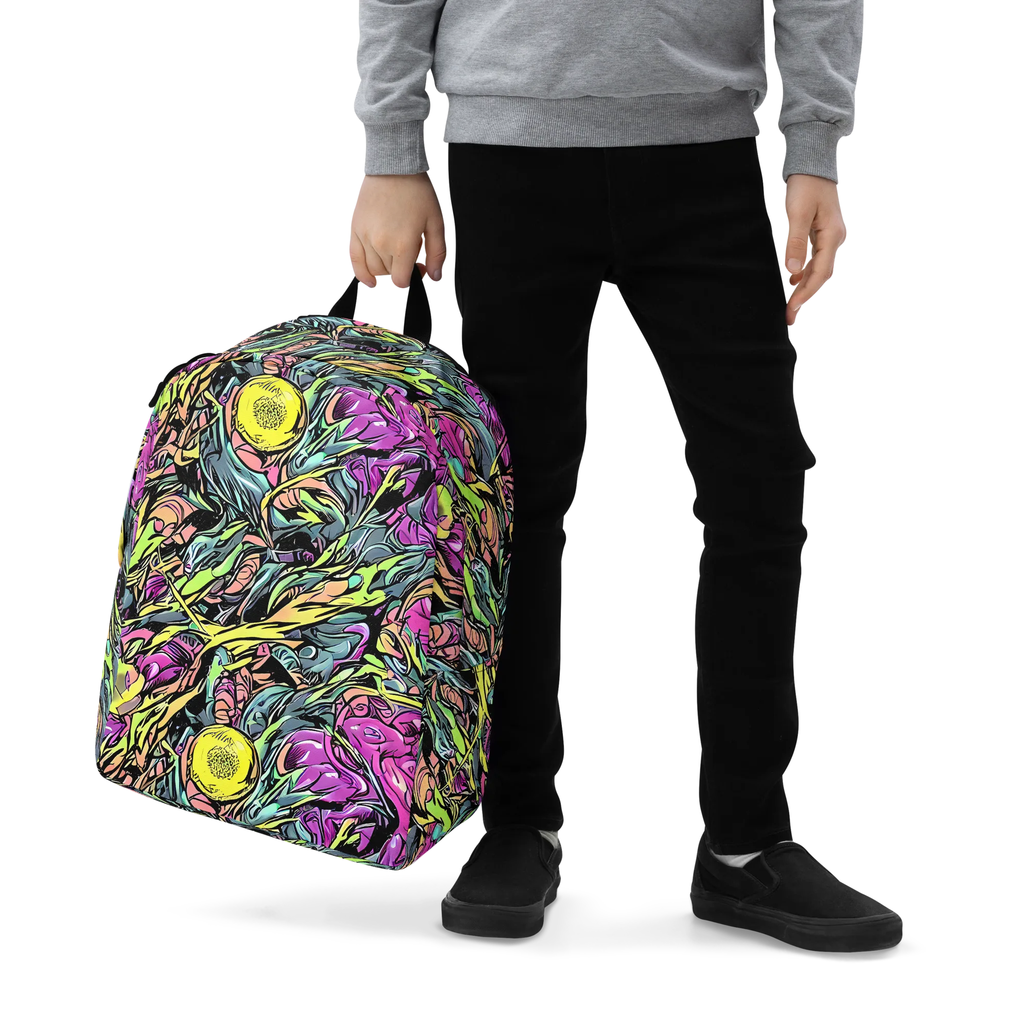 Prism Garden on Minimalist Backpack — Zoomed-in