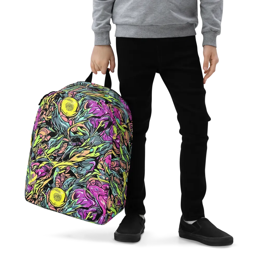 Prism Garden on Minimalist Backpack — Zoomed-in