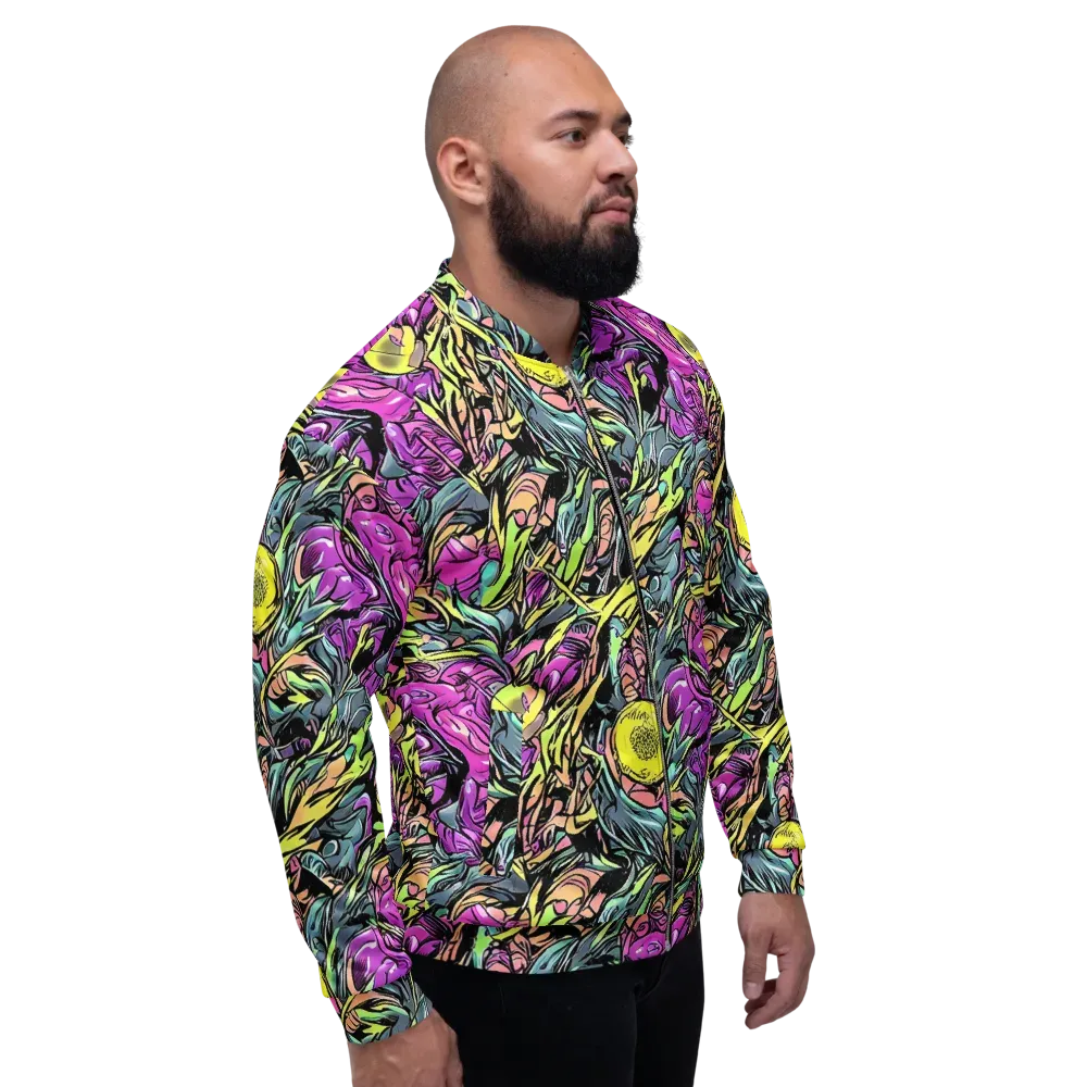 Prism Garden on Bomber Jacket — Right