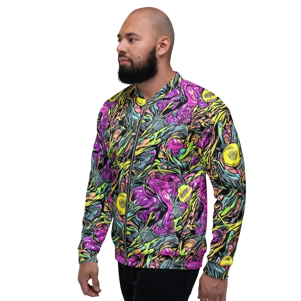 Prism Garden on Bomber Jacket — Left