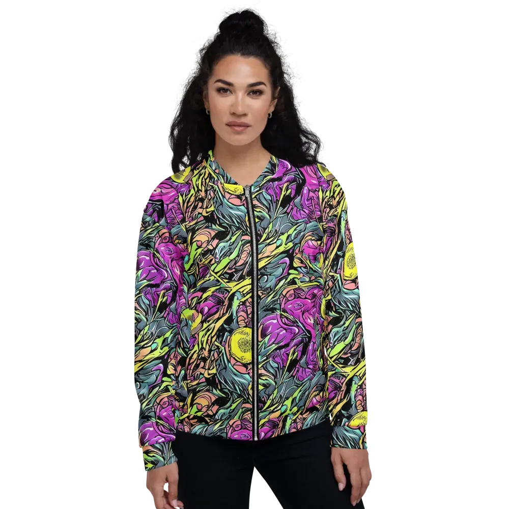 Prism Garden on Bomber Jacket — Front