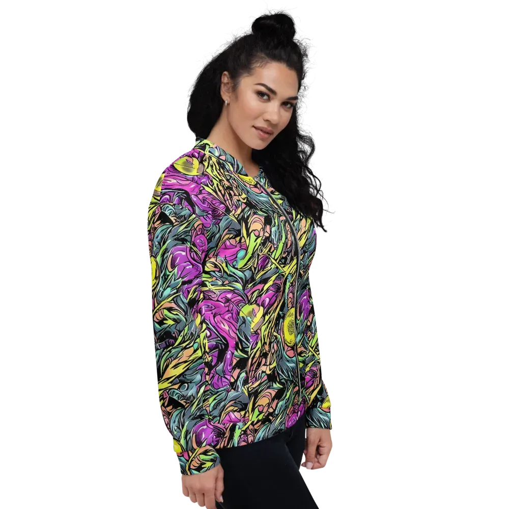 Prism Garden on Bomber Jacket — Right
