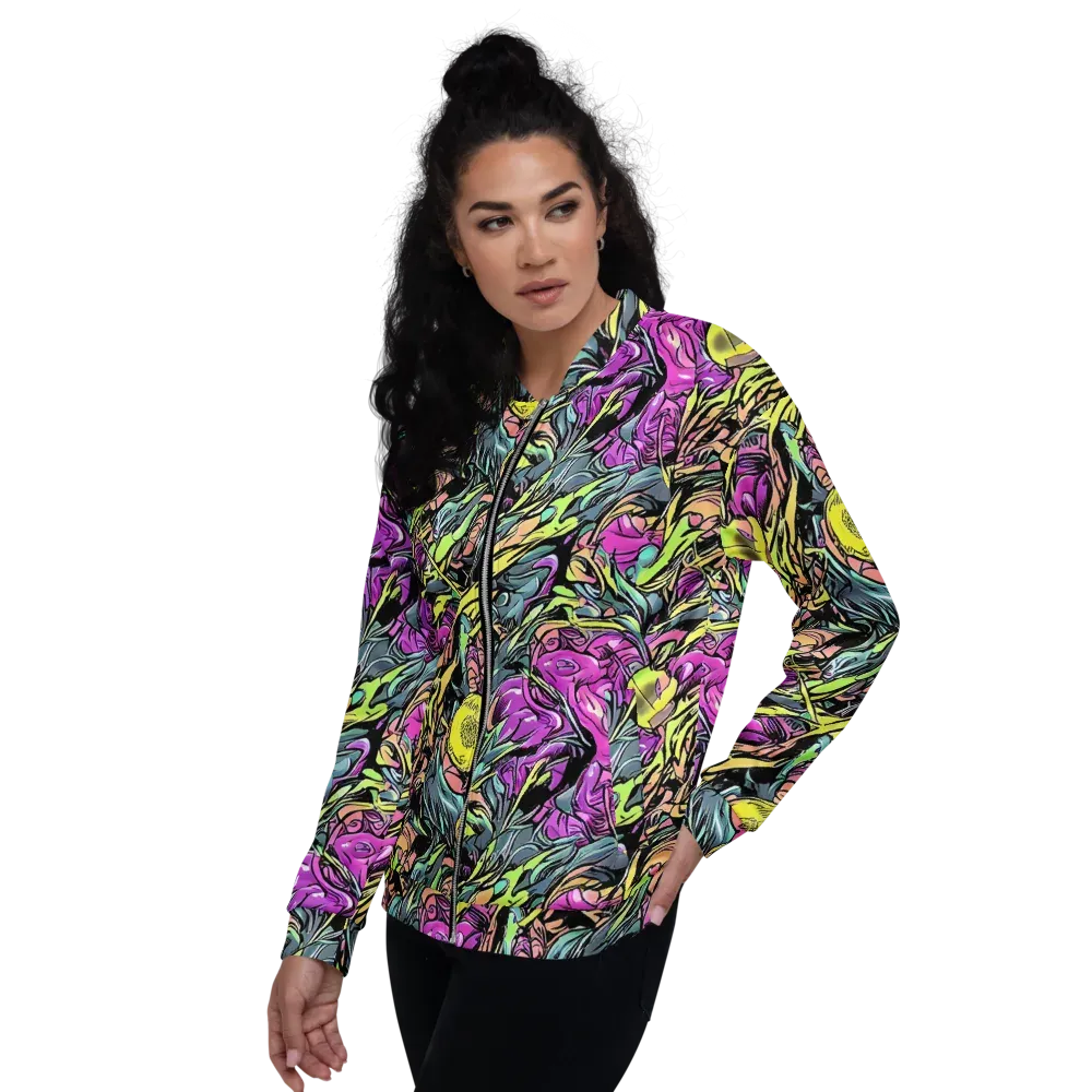 Prism Garden on Bomber Jacket — Left