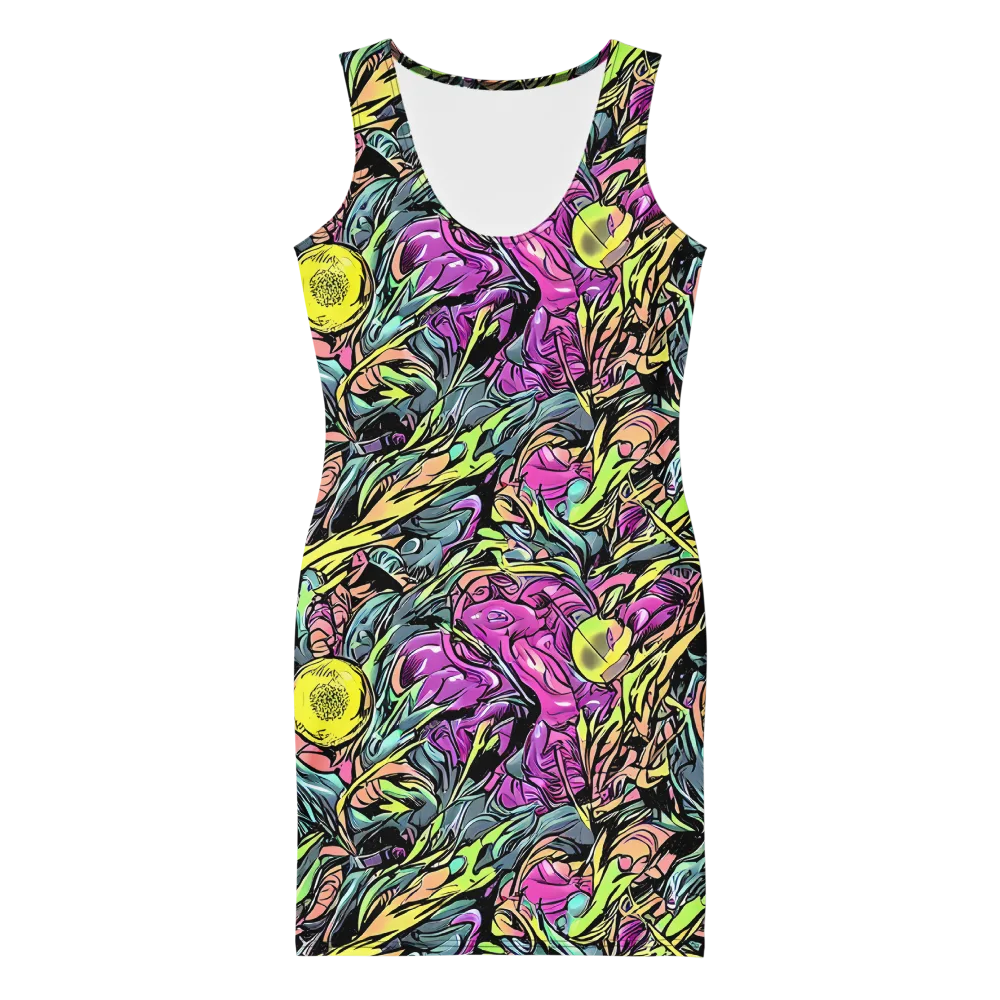 Prism Garden on Bodycon Dress — Front