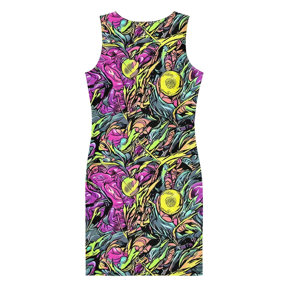Prism Garden on Bodycon Dress — Back