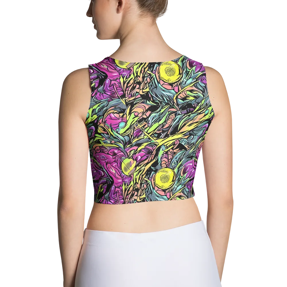 Prism Garden on Crop Top — Back