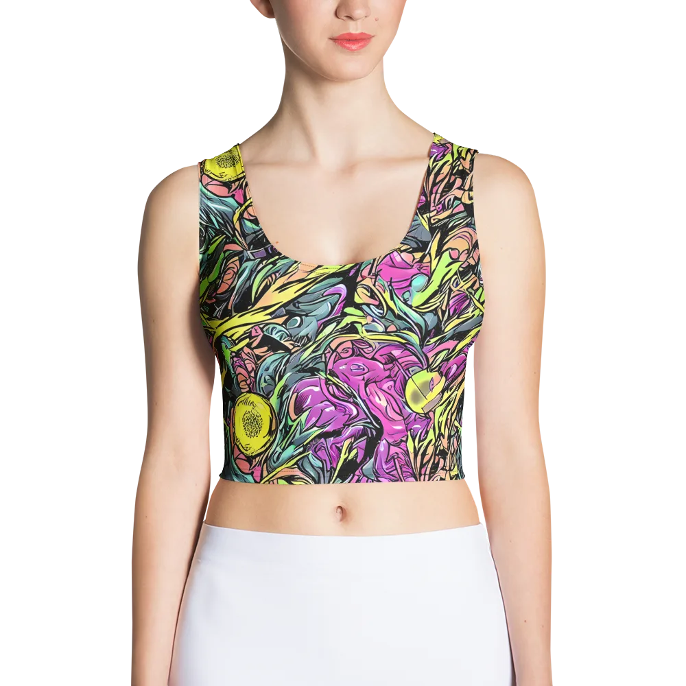 Prism Garden on Crop Top — Front