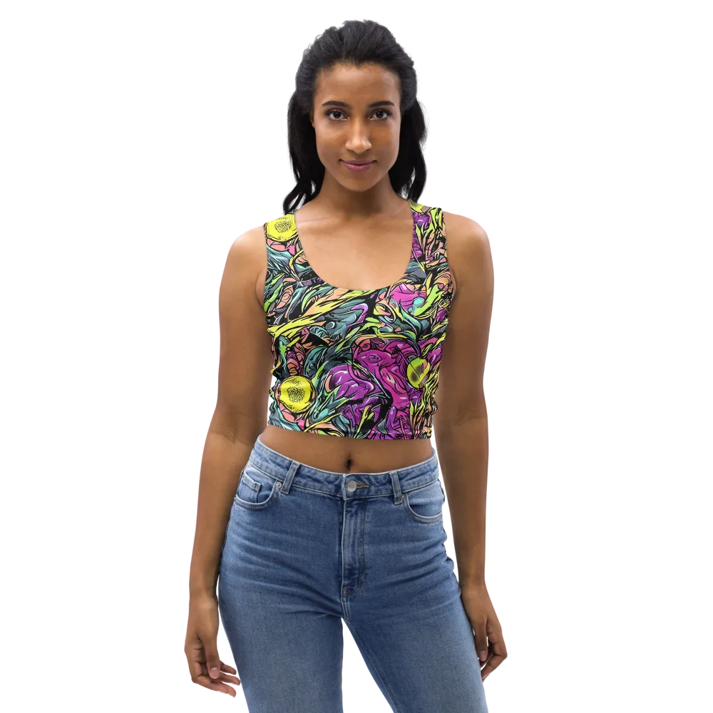 Prism Garden on Crop Top — Front