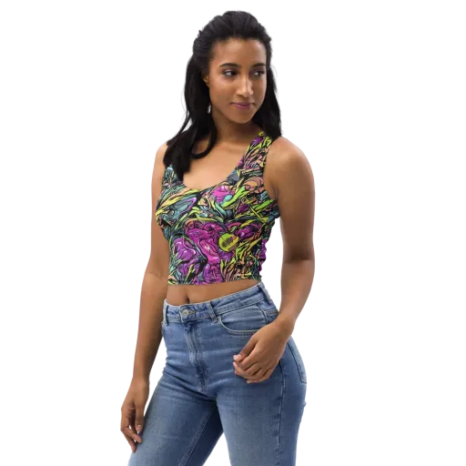 Prism Garden on a Crop Top