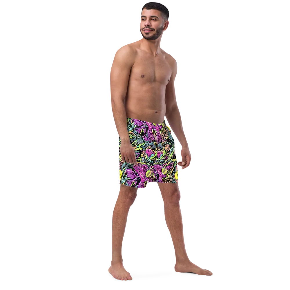 Prism Garden on Swim Trunks — Right Front