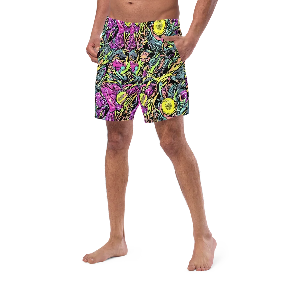 Prism Garden on Swim Trunks — Left Front