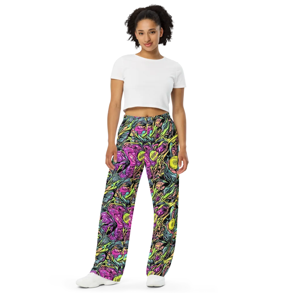 Prism Garden on Wide-Leg Pants — Front