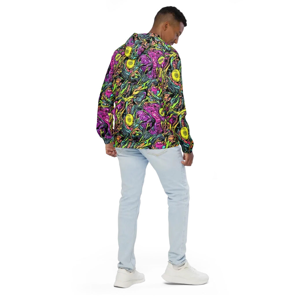 Prism Garden on Men's Windbreaker — Back