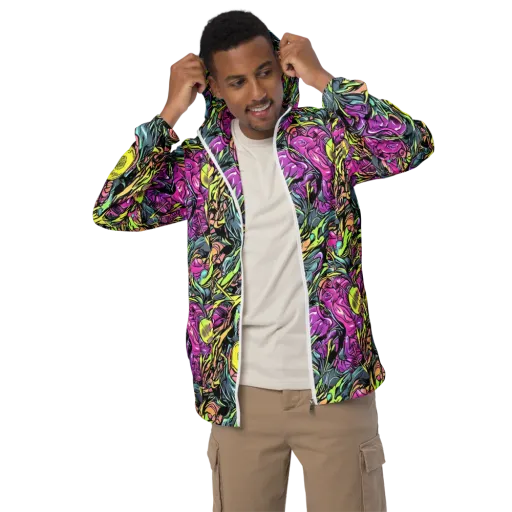 Prism Garden on a Men's Windbreaker