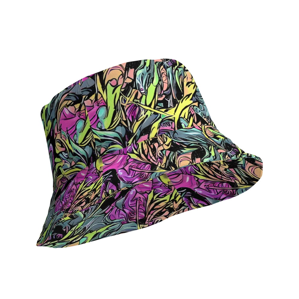 Prism Garden on Reversible Bucket Hat — Product details Outside