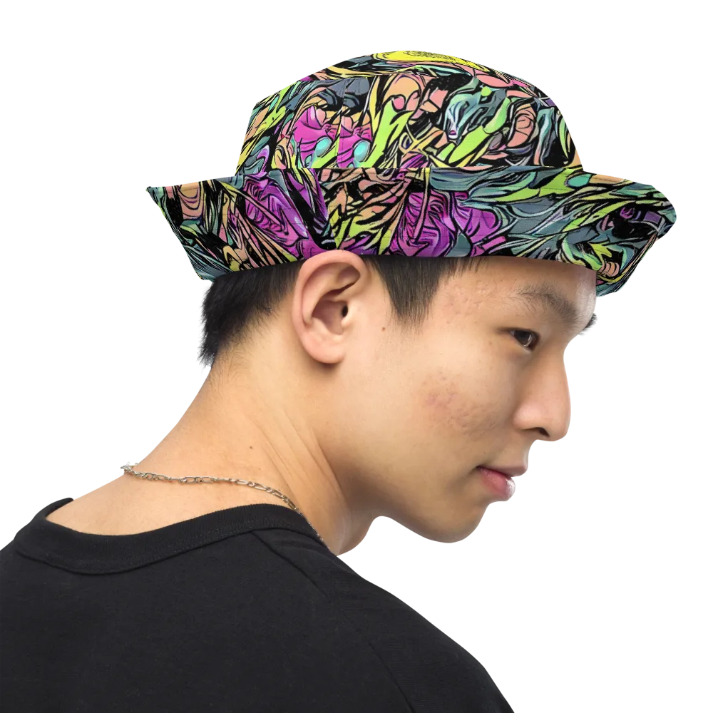 Prism Garden on Reversible Bucket Hat — Right Outside