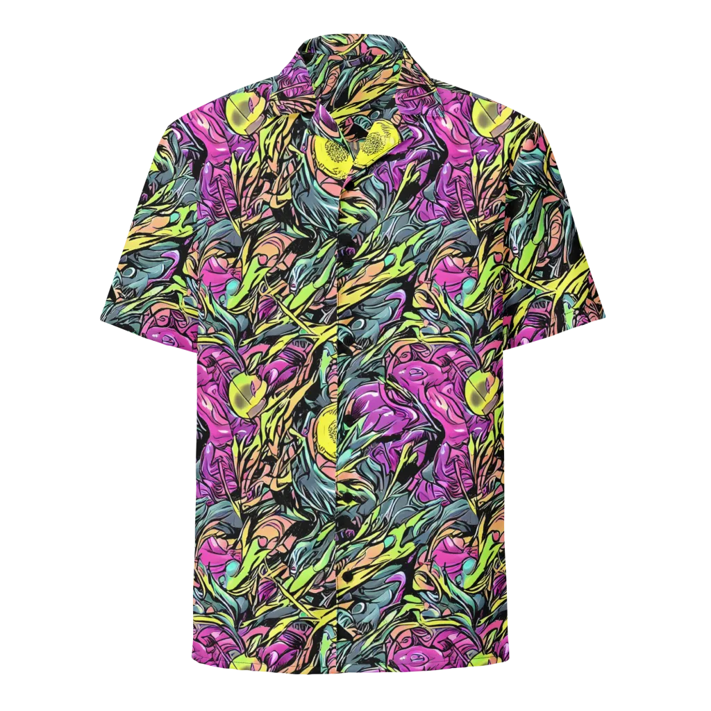 Prism Garden on Button Shirt — Front
