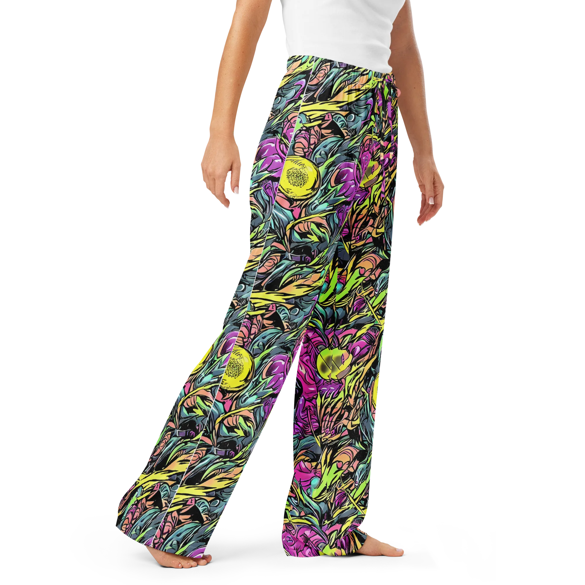Prism Garden on Women's Pajama Pants — Right Front