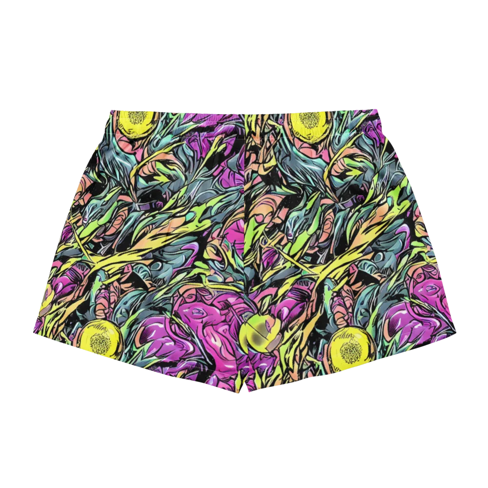Prism Garden on Women's Pajama Shorts — Back