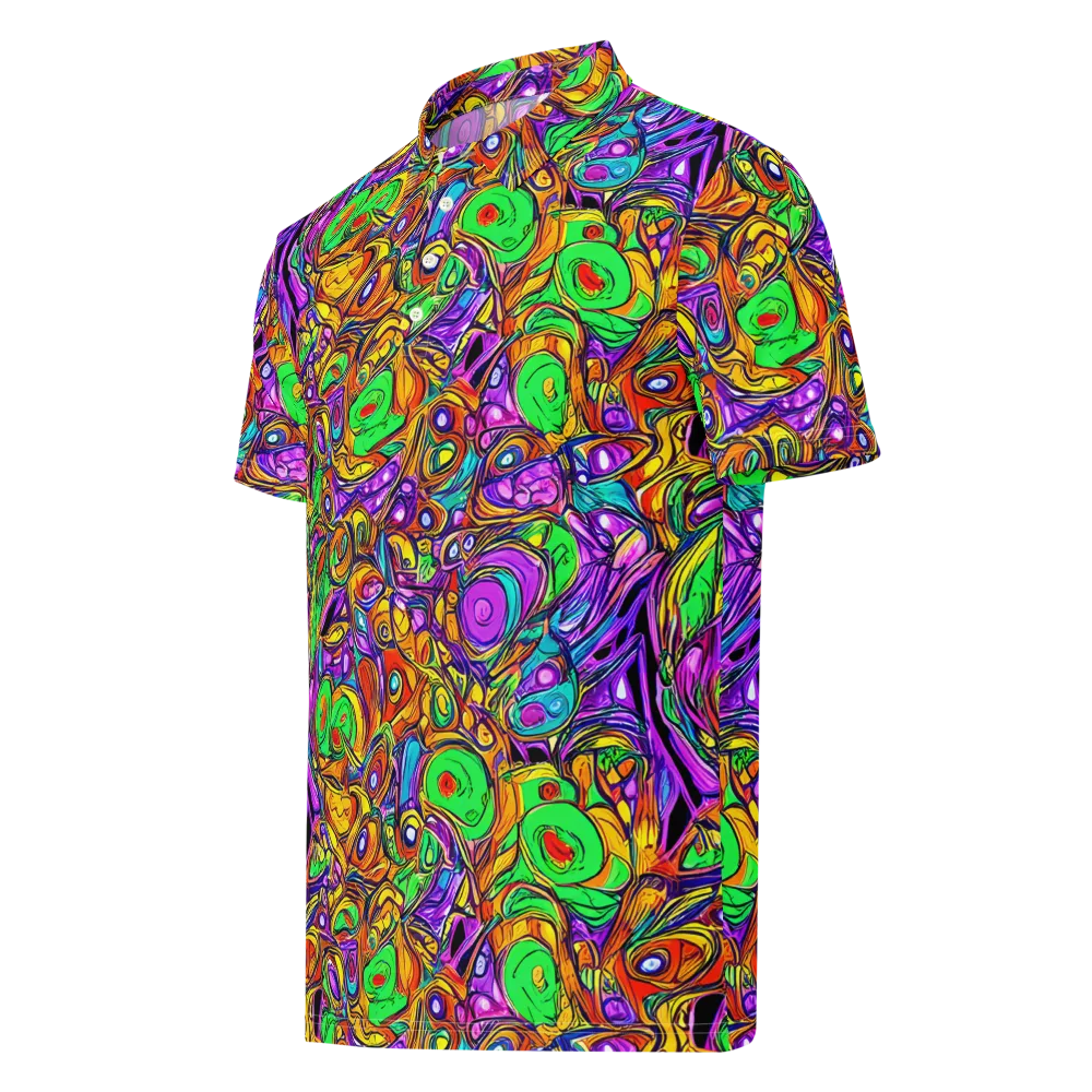The Vivid Labyrinth on Men's Slim Fit Polo Shirt — Left Front