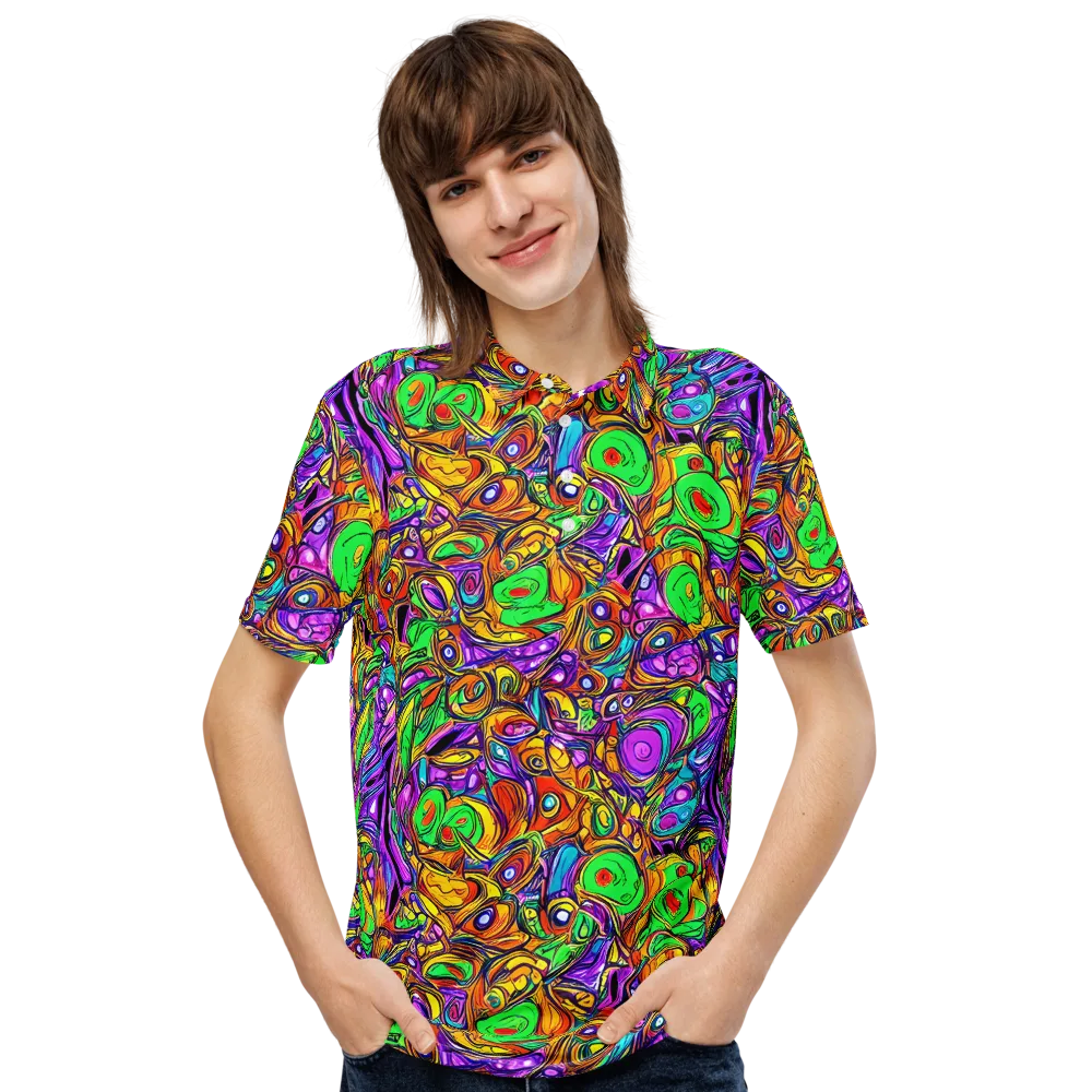 The Vivid Labyrinth on Men's Slim Fit Polo Shirt — Front