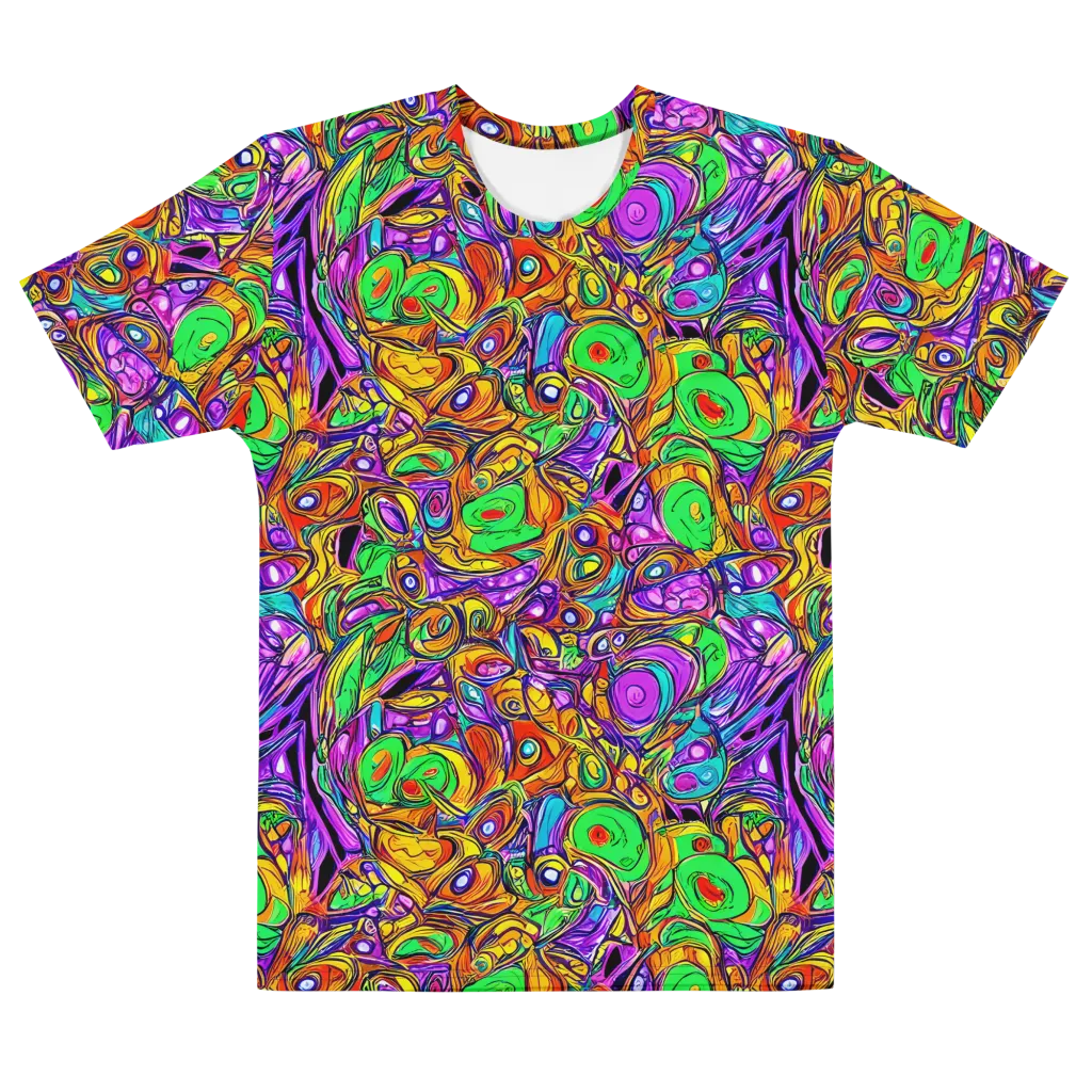 The Vivid Labyrinth on Men's Cotton Crew Neck T-Shirt — Front