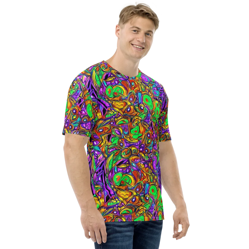 The Vivid Labyrinth on Men's Crew Neck T-Shirt — Right
