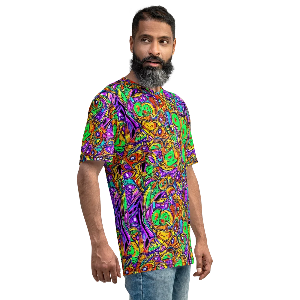 The Vivid Labyrinth on Men's Crew Neck T-Shirt — Right