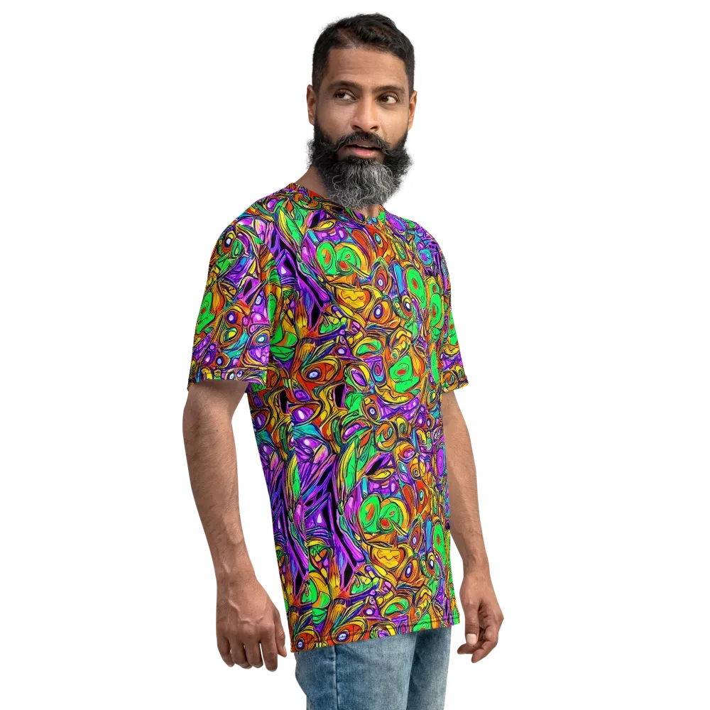 The Vivid Labyrinth on Men's Crew Neck T-Shirt — Right