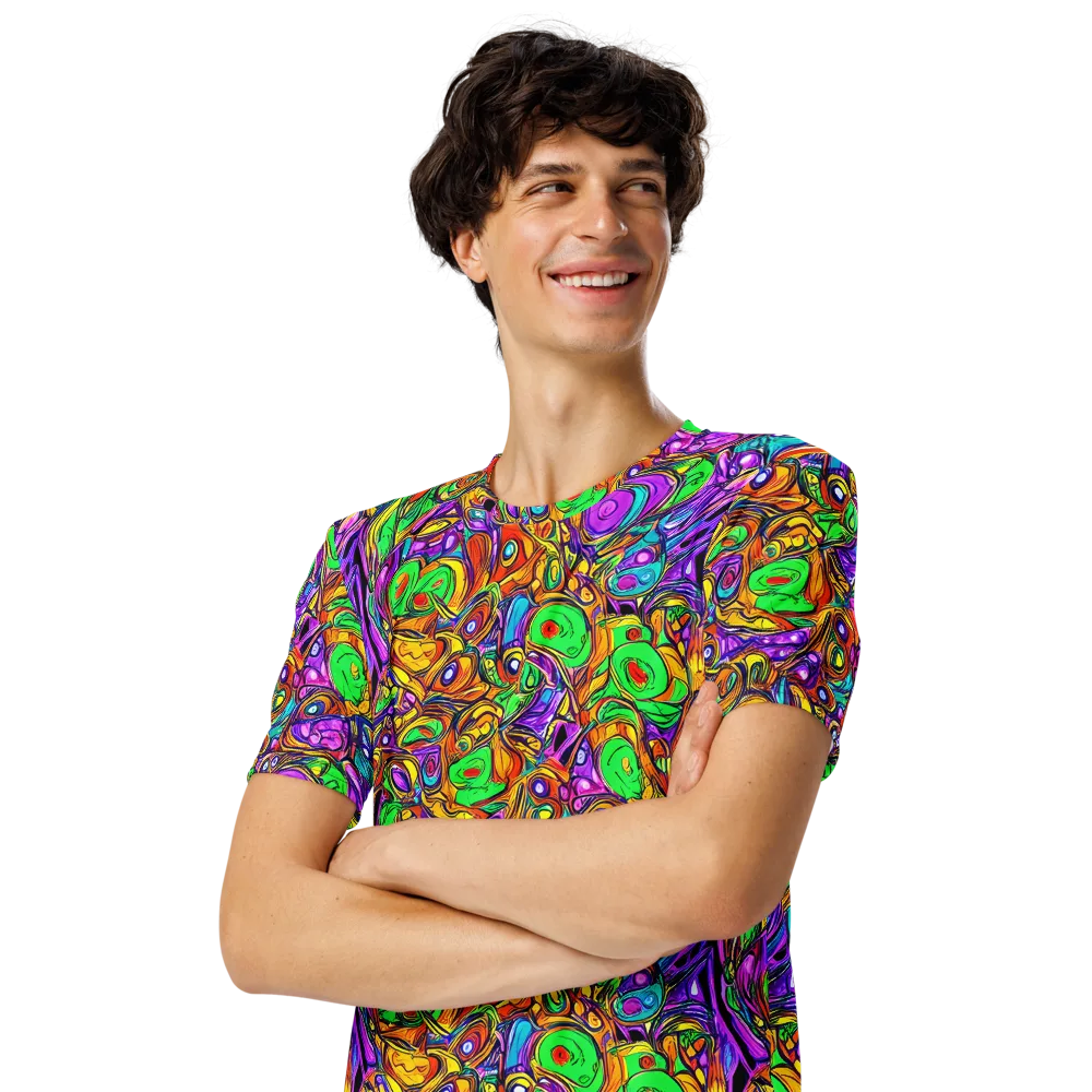 The Vivid Labyrinth on Men's Crew Neck T-Shirt — Left Front