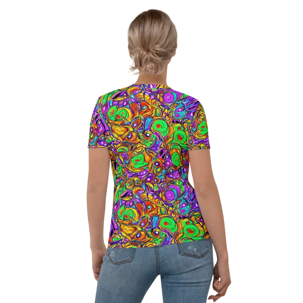 The Vivid Labyrinth on Women's Crew Neck T-Shirt — Back