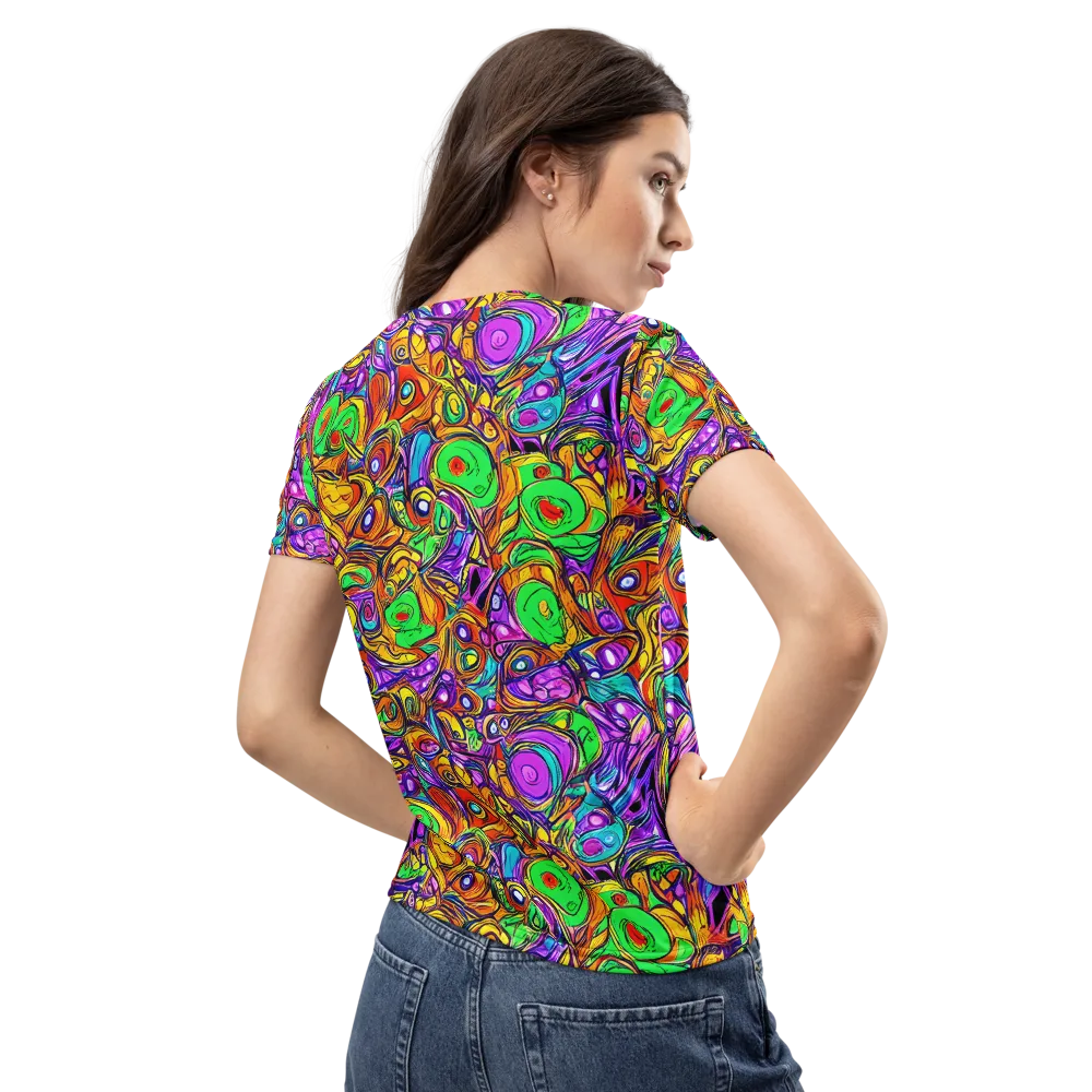 The Vivid Labyrinth on Women's Crew Neck T-Shirt — Back